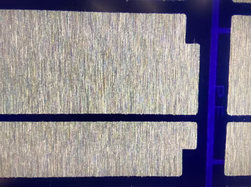 基板圖形表面刷磨整平後